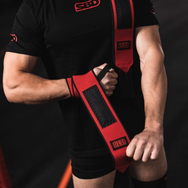 Bandes de poignets SBD pour musculation, powerlifting, strongman, streetlifting et crossfit