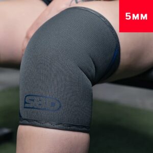 Genouillères SBD gris pour haltérophilie, crossfit et musculation
