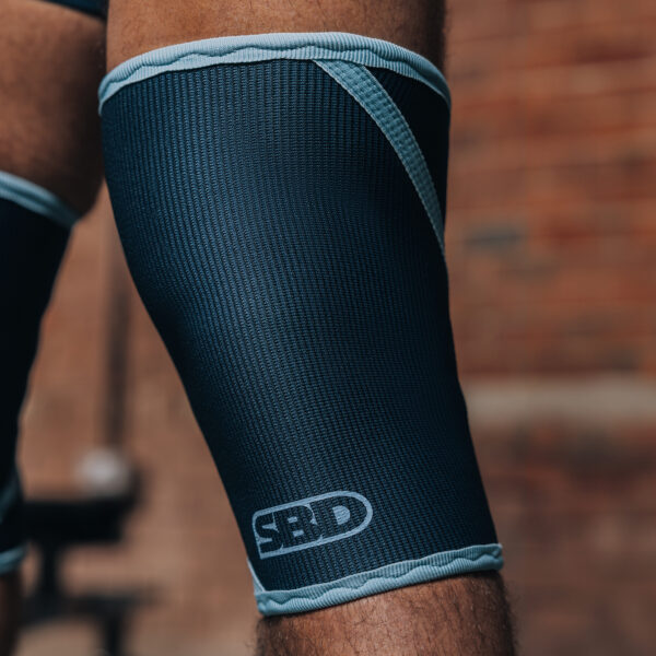 Genouillères de force SBD bleu pour haltérophilie, powerlifting, streetlifting, strongman et crossfit