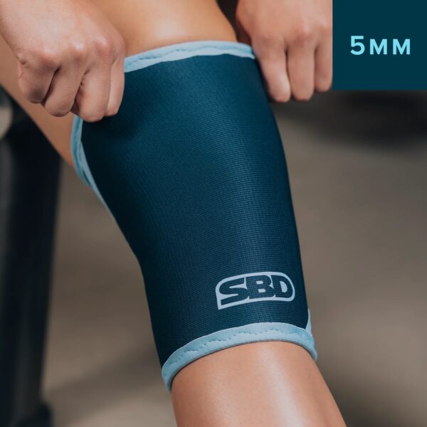 Genouillères SBD bleu pour haltérophilie, crossfit et musculation