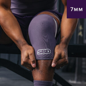 Genouillères SBD violet pour haltérophilie, powerlifting, streetlifting, strongman et crossfit