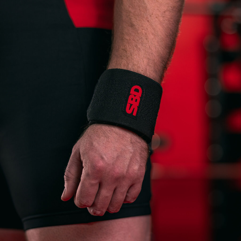 bandes de poignets SBD pour musculation et sports de force
